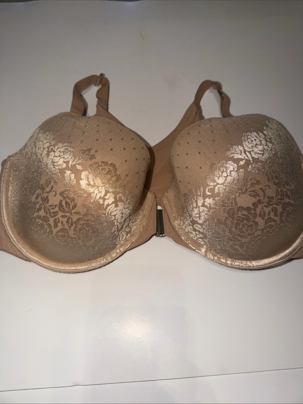 Soma Posture Front Close Bra 34DDD Light Nude Underwire Full Coverage